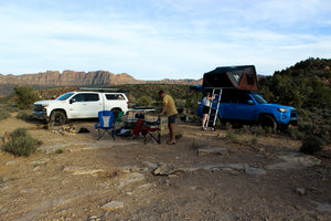 group overlanding camping in zion national park
