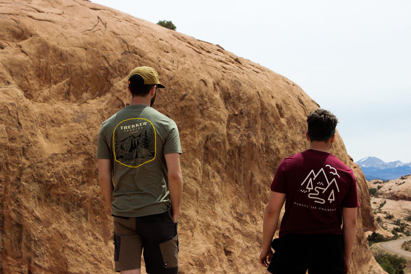 outdoor graphic tees on a national park road trip