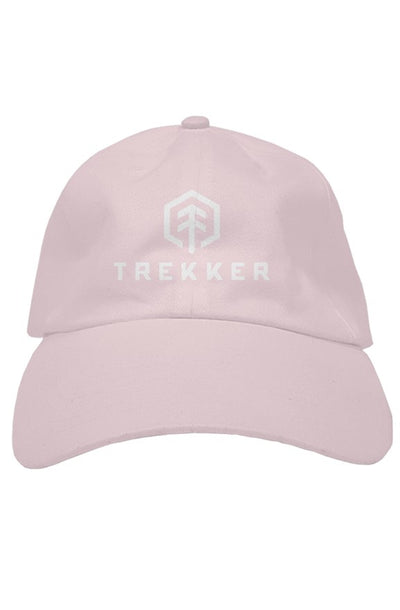premium dad hat - Pink/White